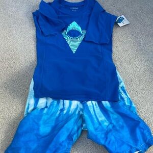 Blue shark boys swim set